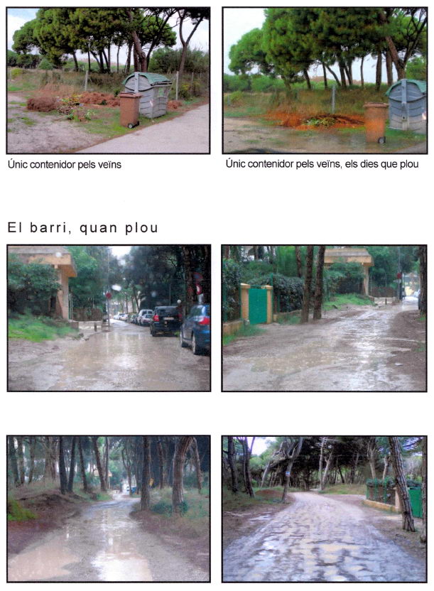 Estat lamentable dels carrers de la banda muntanya de Gav� Mar (Octubre de 2009)